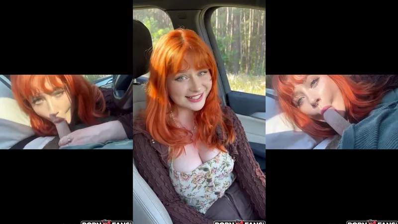 Cherry Apricots Sucks Tinder Date's Cock In His Car