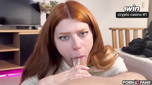 Blackyblack Gives Her Step Bro a Sloppy Deepthroat BJ