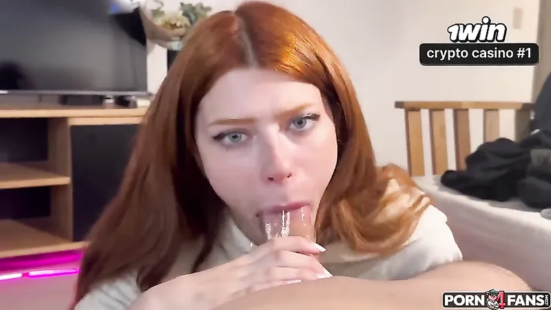 Blackyblack Gives Her Step Bro a Sloppy Deepthroat BJ