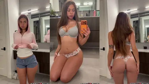 Sophie Rain Bathroom Striptease Porn Video