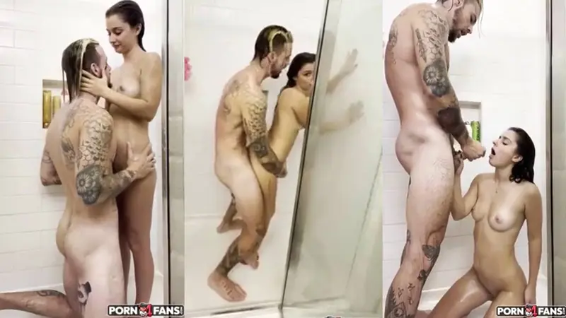 Tiny Brunette Lavynder Rain Hot Shower Tape
