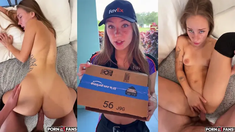 Cumming Inside The FedEx Delivery Girl Anyalacey