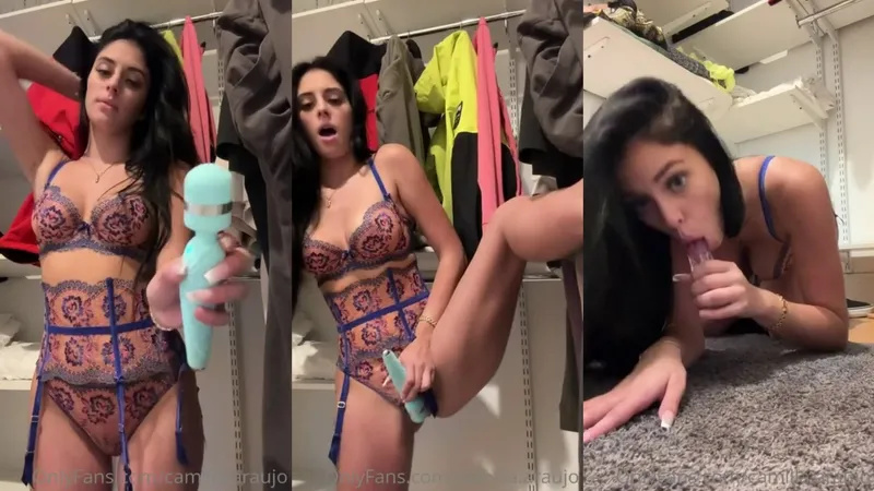 Camilla Araujo Playing With Herself In The Wardrobe