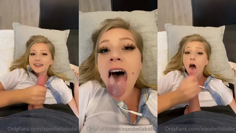 Canadian Tiktok Teen BabeBellaLynn Cum Swallow