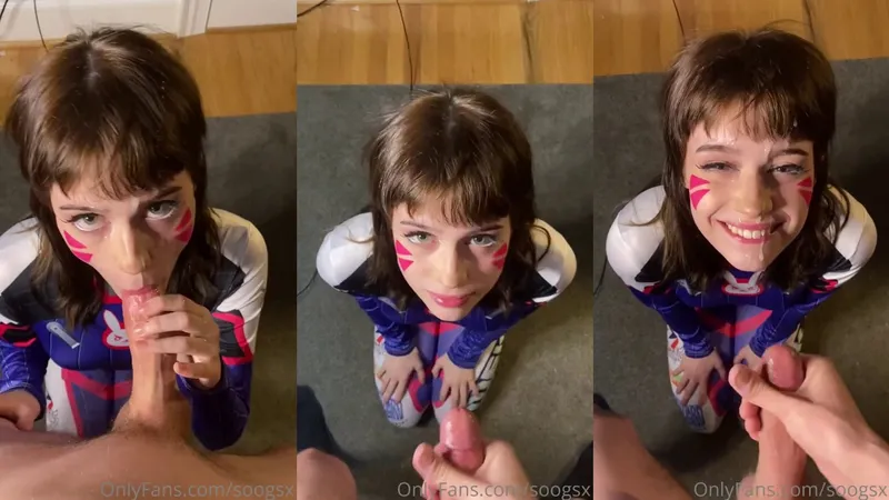 Cosplaying Soogsx Blowjob and Facial