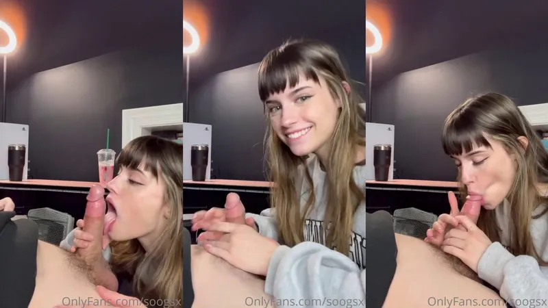 Adorable Soogsx Loves Blowjob and Swallow His Cum