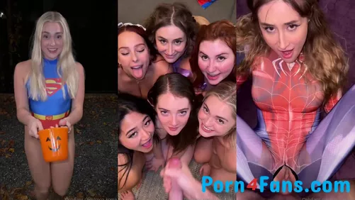 Halloween Trick or Treat Orgy