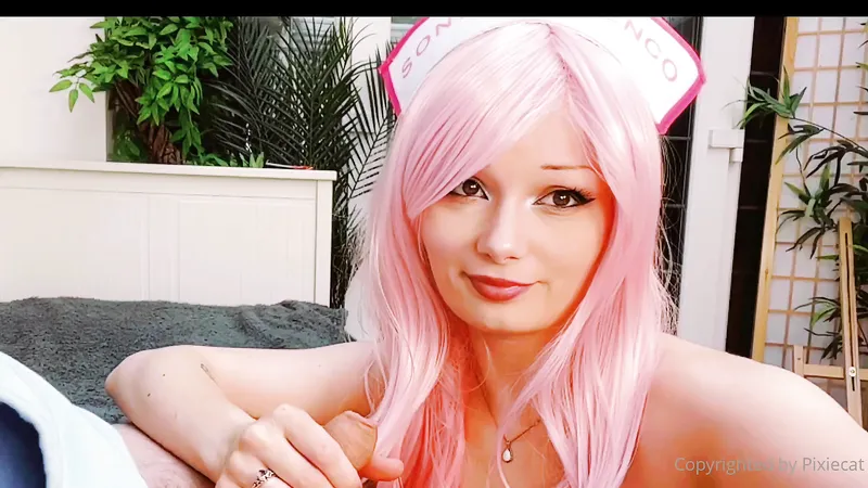 Pixiecat Slutty Nurse Blowjob Cosplay