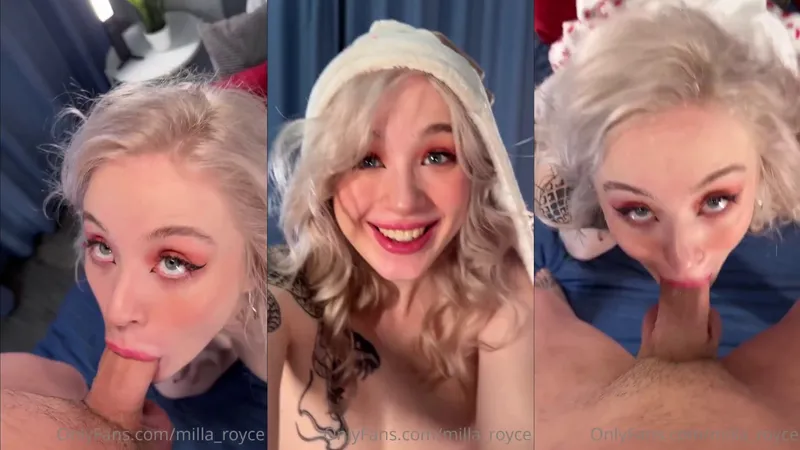 Russian Milla Deepthroating And Gagging On Santa's Dick For Christmas