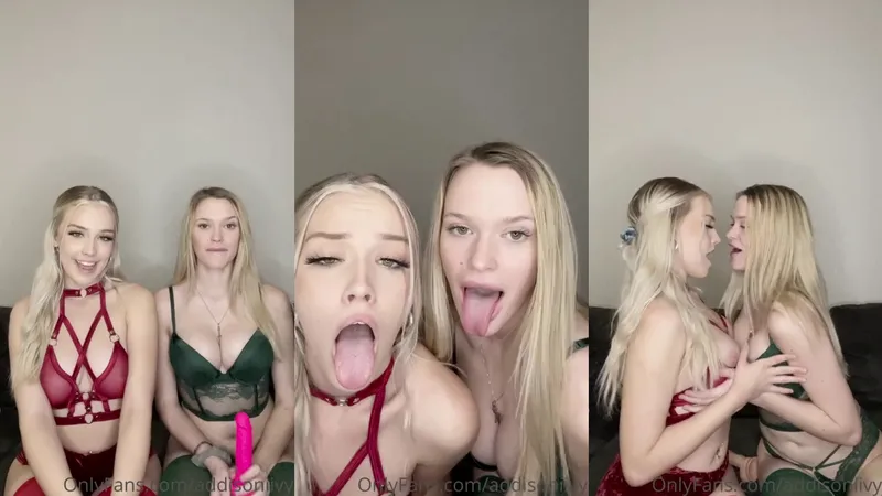 Blonde Hotties Ivybabyxoxo and Addison Ivy Dildo Video Leaked