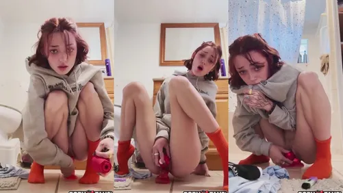 Shrooms_Q Riding Her Dildo In The Bathroom Porn Video Leaked