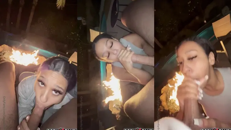Jaaden kyrelle Bonfire Blowjob Video