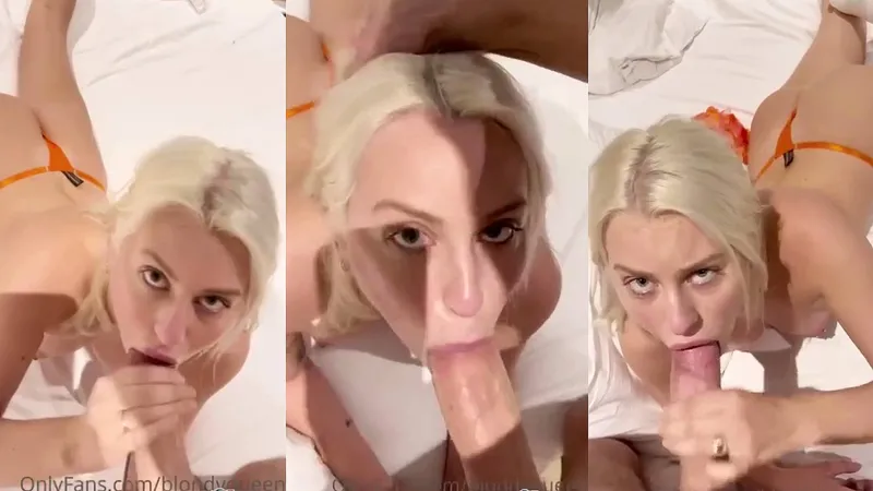 Blondyqueen69 Makes Thick Cock Cum In Her Mouth
